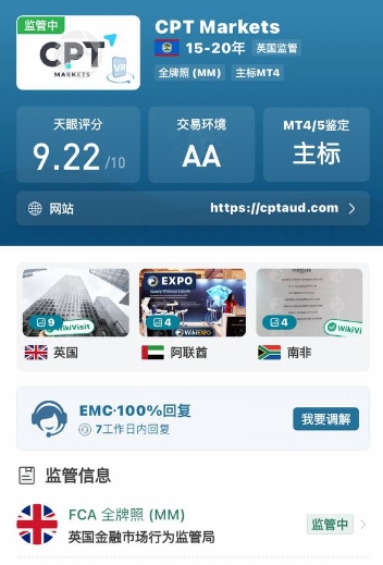 CPTFX 监管信息与天眼评分